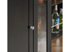 SoBuy armário de cozinha, carrinho de cozinha, carrinho de cozinha com rodas FKW75-SCH