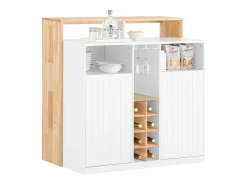SoBuy armário de cozinha, carrinho de cozinha, carrinho de cozinha com rodas KNL07-WN