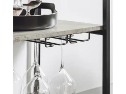 SoBuy armário de cozinha, carrinho de cozinha, carrinho de cozinha com rodas FKW56-HG