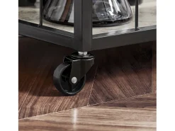 SoBuy armário de cozinha, carrinho de cozinha, carrinho de cozinha com rodas FKW56-HG