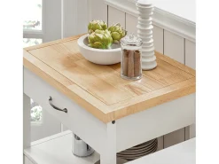 SoBuy armário de cozinha, carrinho de cozinha, carrinho de cozinha com rodas FKW22-WN