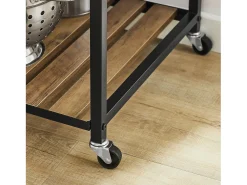 SoBuy armário de cozinha, carrinho de cozinha, carrinho de cozinha com rodas SVW18-F