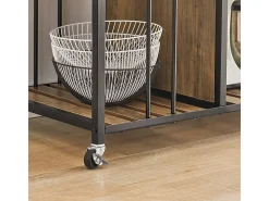 SoBuy armário de cozinha, carrinho de cozinha, carrinho de cozinha com rodas SVW18-F