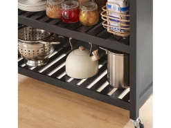 SoBuy armário de cozinha, carrinho de cozinha, carrinho de cozinha com rodas FKW74-SCH