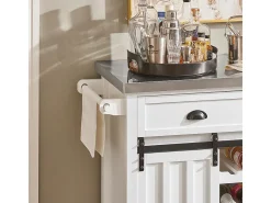 SoBuy armário de cozinha, carrinho de cozinha, carrinho de cozinha com rodas FKW94-W