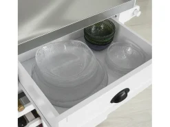 SoBuy armário de cozinha, carrinho de cozinha, carrinho de cozinha com rodas FKW94-W