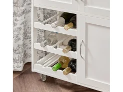 SoBuy armário de cozinha, carrinho de cozinha, carrinho de cozinha com rodas FKW45-WN