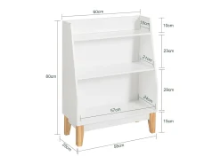 SoBuy armário de criança, armário de livros infantis, armário infantil KMB47-W