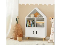 SoBuy armário de criança, armário de livros infantis, armário infantil KMB58-W