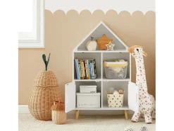 SoBuy armário de criança, armário de livros infantis, armário infantil KMB58-W