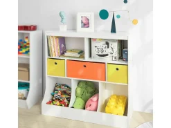 SoBuy armário de criança, armário de livros infantis, armário infantil KMB26-W
