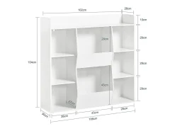 SoBuy armário de criança, armário de livros infantis, armário infantil KMB55-W