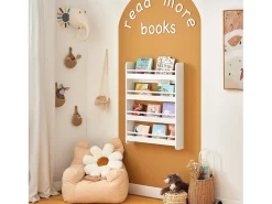 SoBuy armário de criança, armário de livros infantis, armário infantil KMB08-K-W