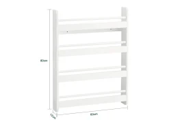 SoBuy armário de criança, armário de livros infantis, armário infantil KMB08-K-W