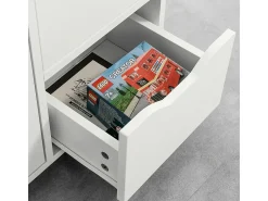SoBuy armário de impressora, Armário para impressora, carrinho de livros FBT105-W