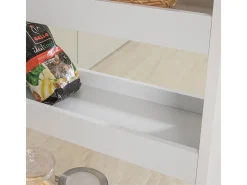 SoBuy armário de nicho, carrinho de banheiro economizador de espaço, Carrinho de banheiro que economiza espaço NSR01-W