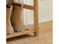 SoBuy Armário de sapatos com prateleira, banco, Banco com sapateira FSR47-N