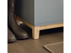 SoBuy Armário de sapatos com prateleira, banco, Banco com sapateira FSR117-HG