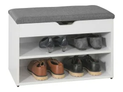SoBuy Armário de sapatos com prateleira, banco, Banco com sapateira FSR25-HG