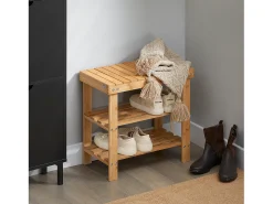 SoBuy Armário de sapatos com prateleira, banco, Banco com sapateira FSR02-K-N