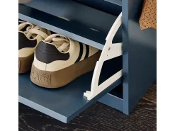 SoBuy Armário de sapatos com prateleira, banco, Banco com sapateira FSR82-L-B