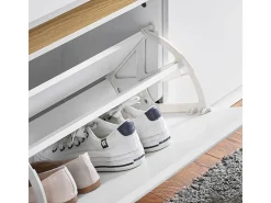 SoBuy Armário de sapatos com prateleira, banco, Banco com sapateira FSR171-W