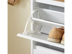 SoBuy Armário de Sapatos com 2 Portas Branco 61x26x91cm Funcional FSR205-NW