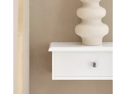 SoBuy Armário Suspenso Branco com Espelho de 43cm