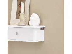 SoBuy Armário Suspenso Branco com Espelho de 43cm