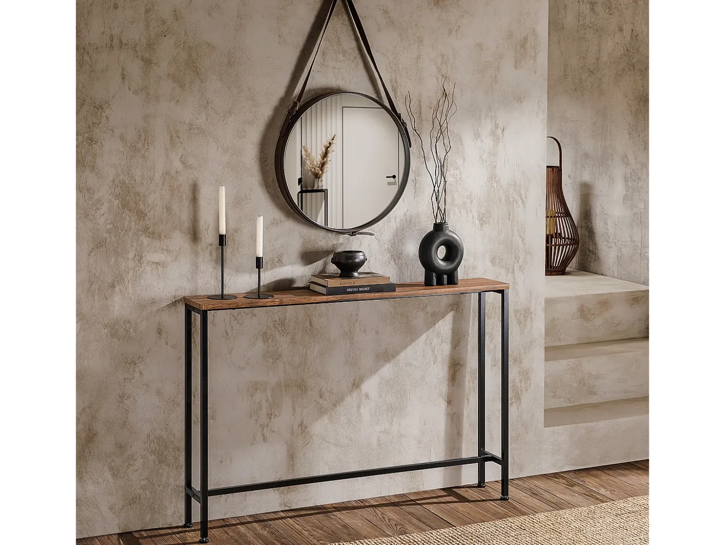 SoBuy Complexo de console, consola, Consola de entrada FSB19-XL-N