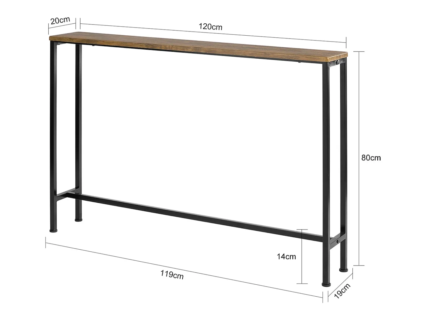 SoBuy Complexo de console, consola, Consola de entrada FSB19-XL-N