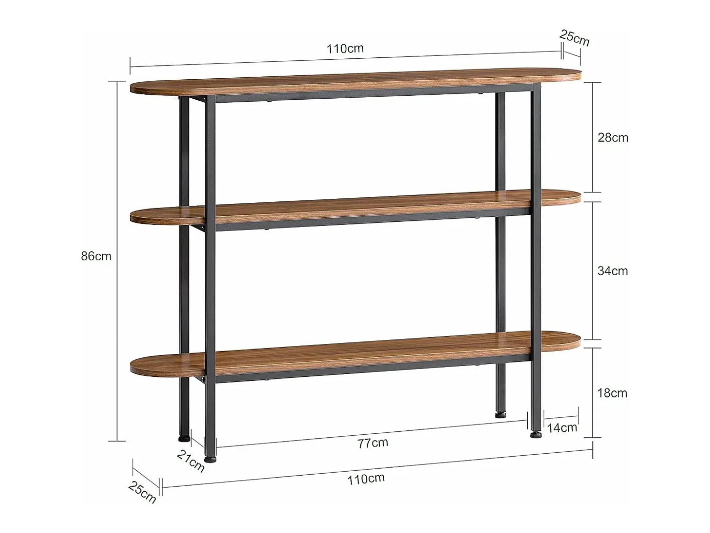 SoBuy Complexo de console, consola, Consola de entrada FSB67-WS