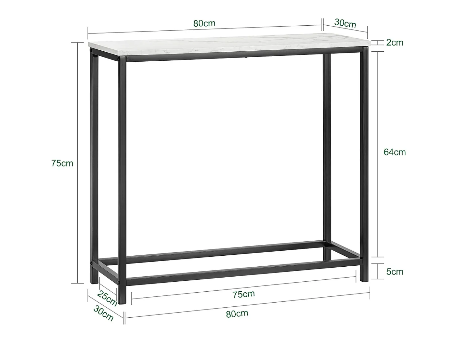 SoBuy Complexo de console, consola, Consola de entrada FSB29-SCH