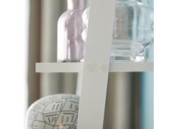 SoBuy escada de madeira, escada decorativa, escritório FRG15-W