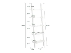 SoBuy escada de madeira, escada decorativa, escritório FRG17-W