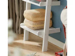 SoBuy escada de madeira, escada decorativa, escritório FRG17-W