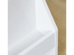 SoBuy Estante Infantil de Livros com 3 Prateleiras Branco 100x29.8x80cm Minimalista KMB118-W