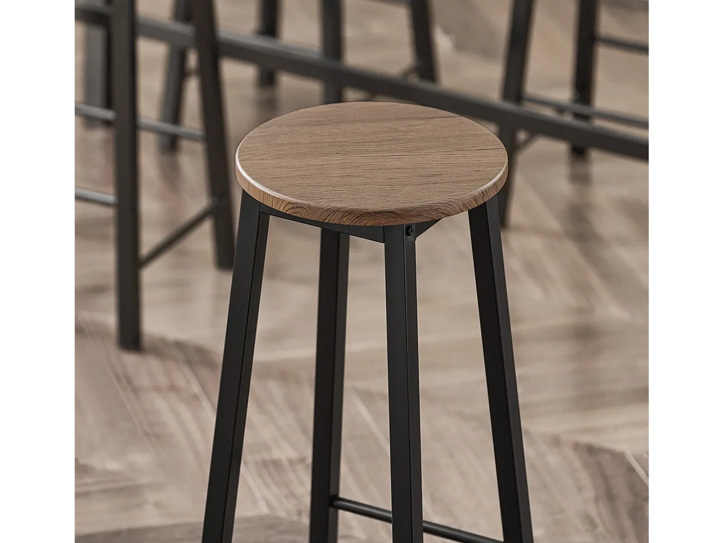 SoBuy mesa de cabeceira, mesa de café, mesa de café redonda FBT42-HG