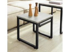 SoBuy mesa de cabeceira, mesa de café, mesa de café redonda FBT42-HG
