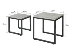SoBuy mesa de cabeceira, mesa de café, mesa de café redonda FBT42-HG
