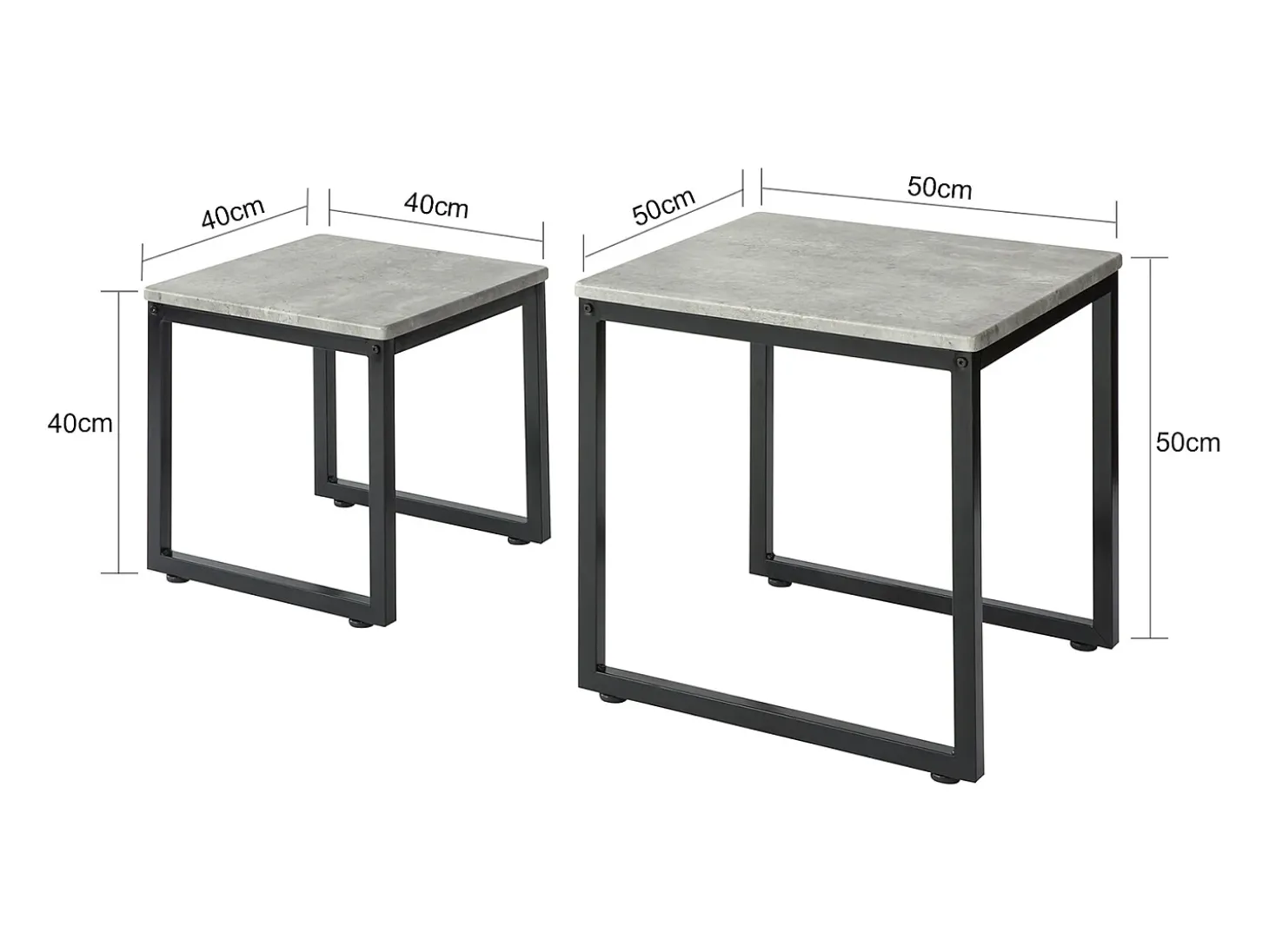 SoBuy mesa de cabeceira, mesa de café, mesa de café redonda FBT42-HG