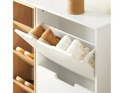 SoBuy Organizador de Sapatos Prateleira para Armazenamento Branco 183cm