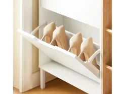 SoBuy Organizador de Sapatos Prateleira para Armazenamento Branco 183cm