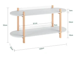 SoBuy, prateleira de mesa, Prateleira de escrivaninha, prateleira de escritório, HSTR01-HG