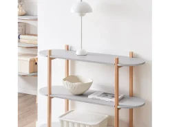 SoBuy, prateleira de mesa, Prateleira de escrivaninha, prateleira de escritório, HSTR01-H-HG