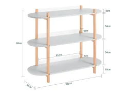 SoBuy, prateleira de mesa, Prateleira de escrivaninha, prateleira de escritório, HSTR01-H-HG
