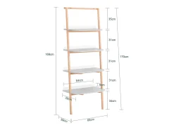 SoBuy, prateleira de mesa, Prateleira de escrivaninha, prateleira de escritório, HSTR02-HG