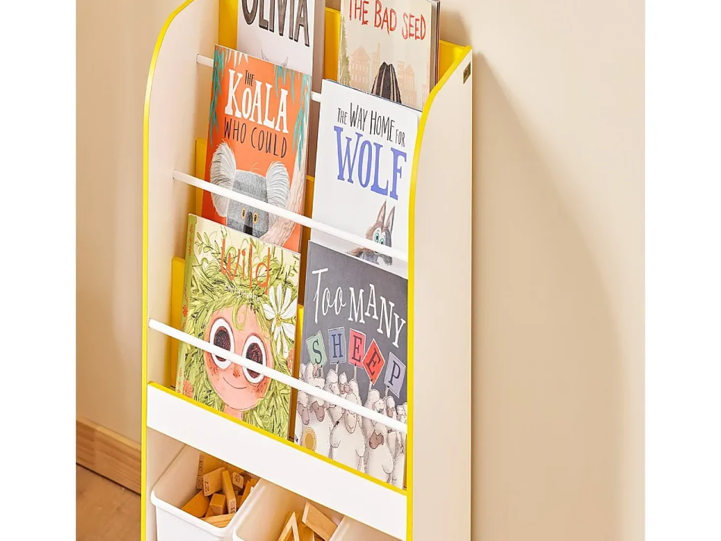 SoBuy Prateleira Infantil, Tronco de Brinquedos para Quarto, Biblioteca