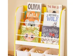 SoBuy Prateleira Infantil, Tronco de Brinquedos para Quarto, Biblioteca