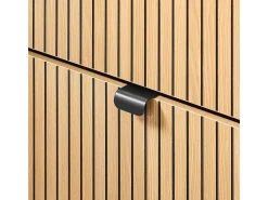 SoBuy Sapateira fina economizadora de espaço com 2 portas rebatíveis para 8 pares de sapatos design moderno em mármore preto e madeira clara fixação anti-inclinação